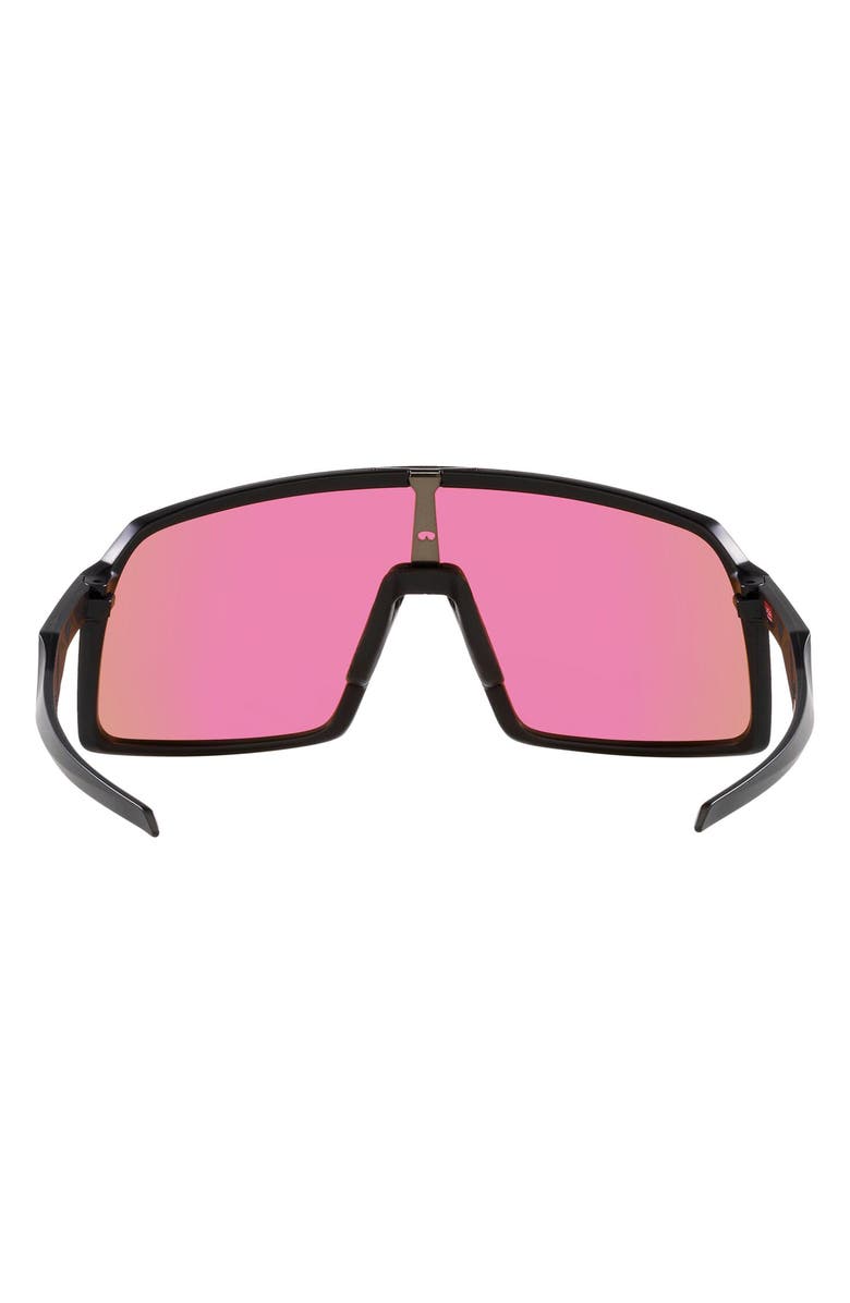 Oakley Sutro 137mm Prizm<sup>™</sup> Wrap Shield Sunglasses, Alternate, color, Matte Black