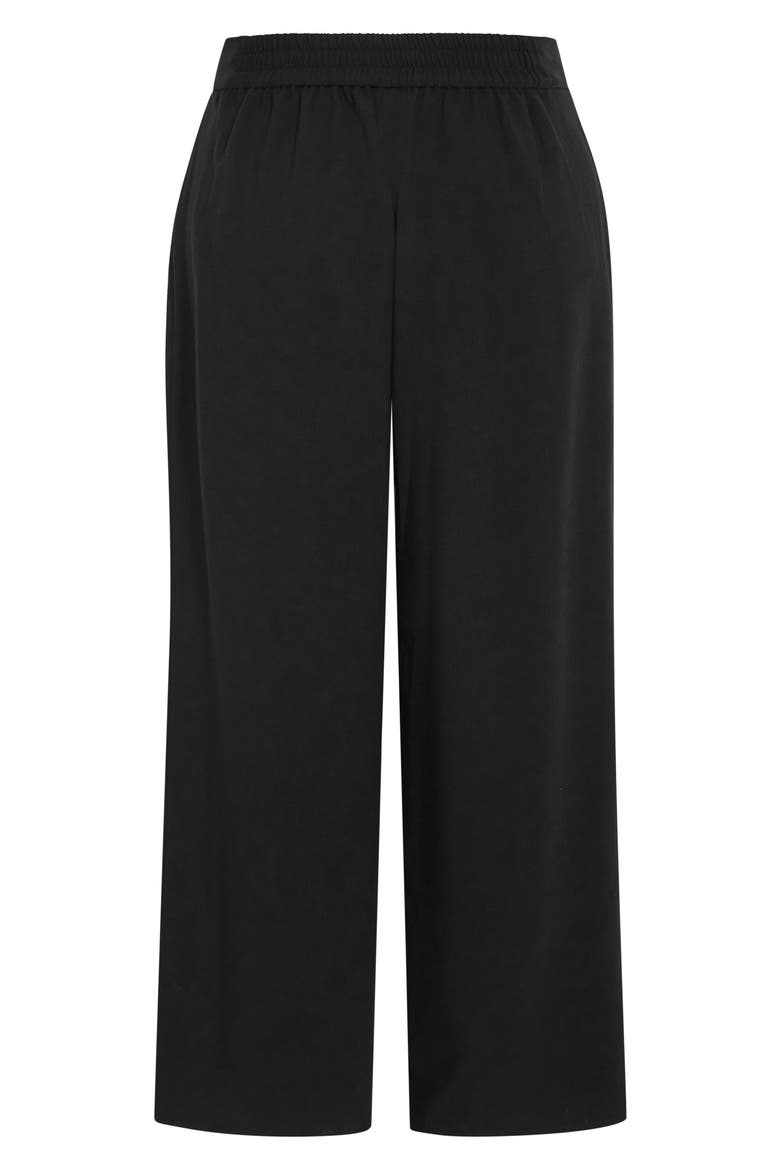 Dee Front Pleat Wide Leg Pants, Alternate, color, BLACK