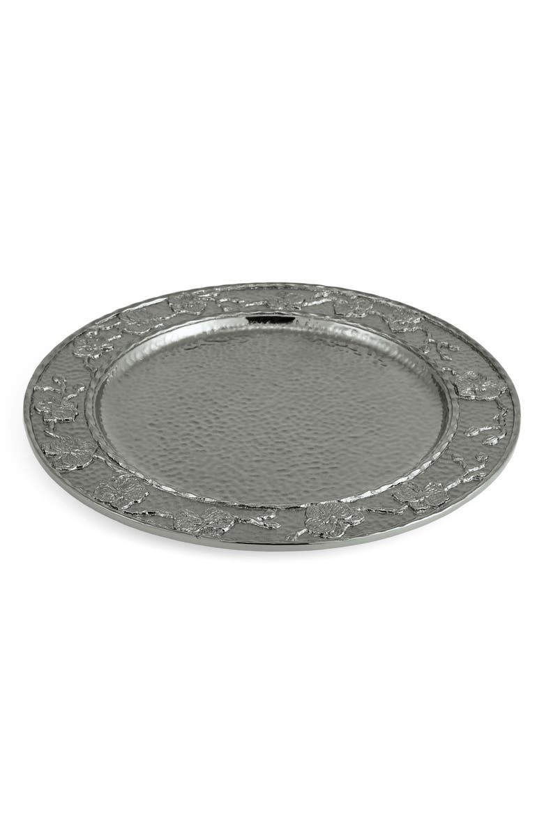 Michael Aram Black Orchid Charger Plate, Alternate, color, Silver