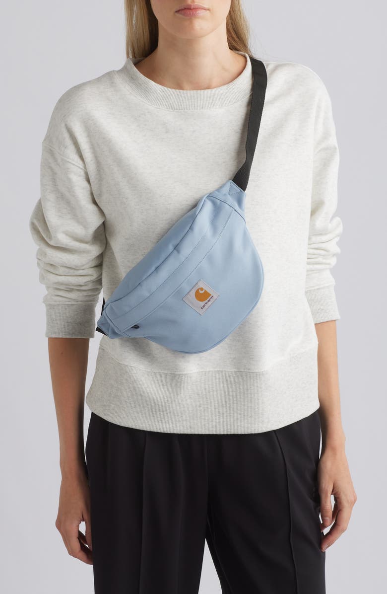 Carhartt Work In Progress Jake Canvas Hip Bag, Alternate, color, Misty Sky