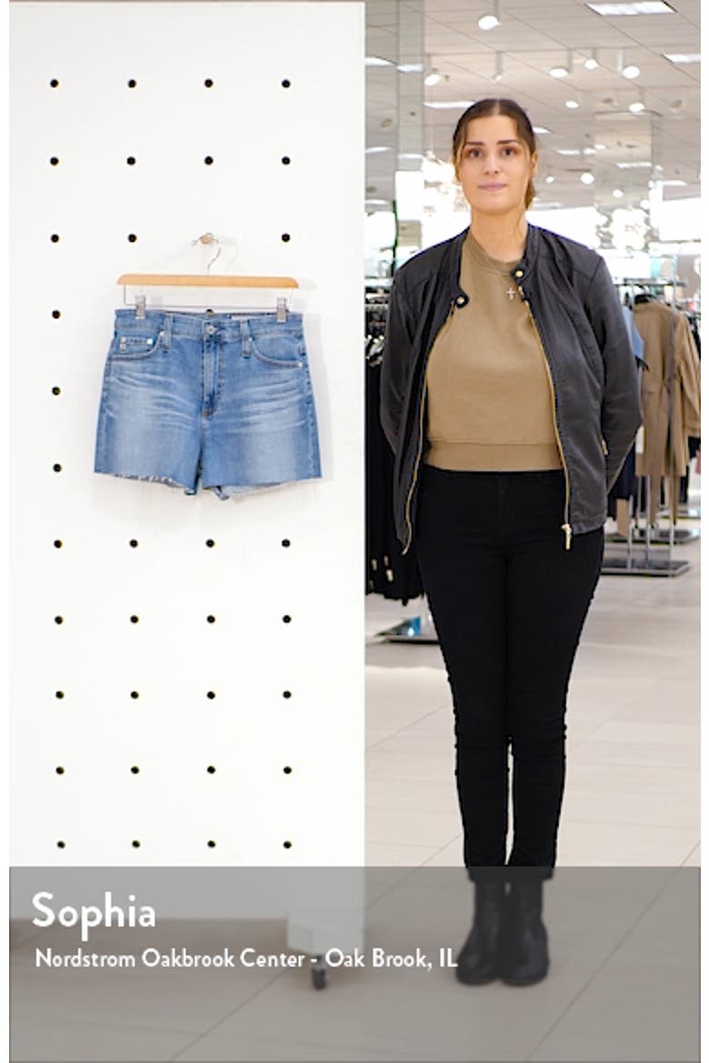 Mikkel High Waist Cutoff Denim Shorts video