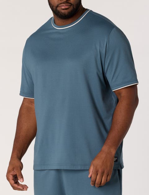 Big & Tall Performance Piped T-Shirt