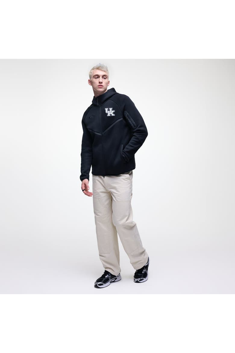 Men's Nike Black Kentucky Wildcats Tech Fleece Full-Zip Windrunner Hoodie, Alternate, color, Black