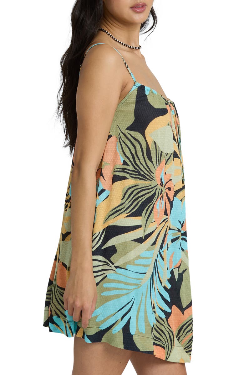 Billabong Beach Song Cover-Up Dress, Alternate, color, Green Multi