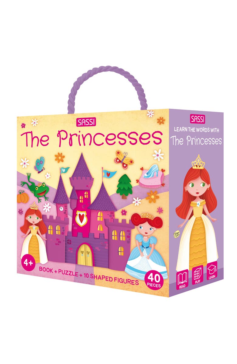 Sassi Q Box The Princesses Read Play Learn Enchanting 40 Piece Set, Main, color, Multicolored