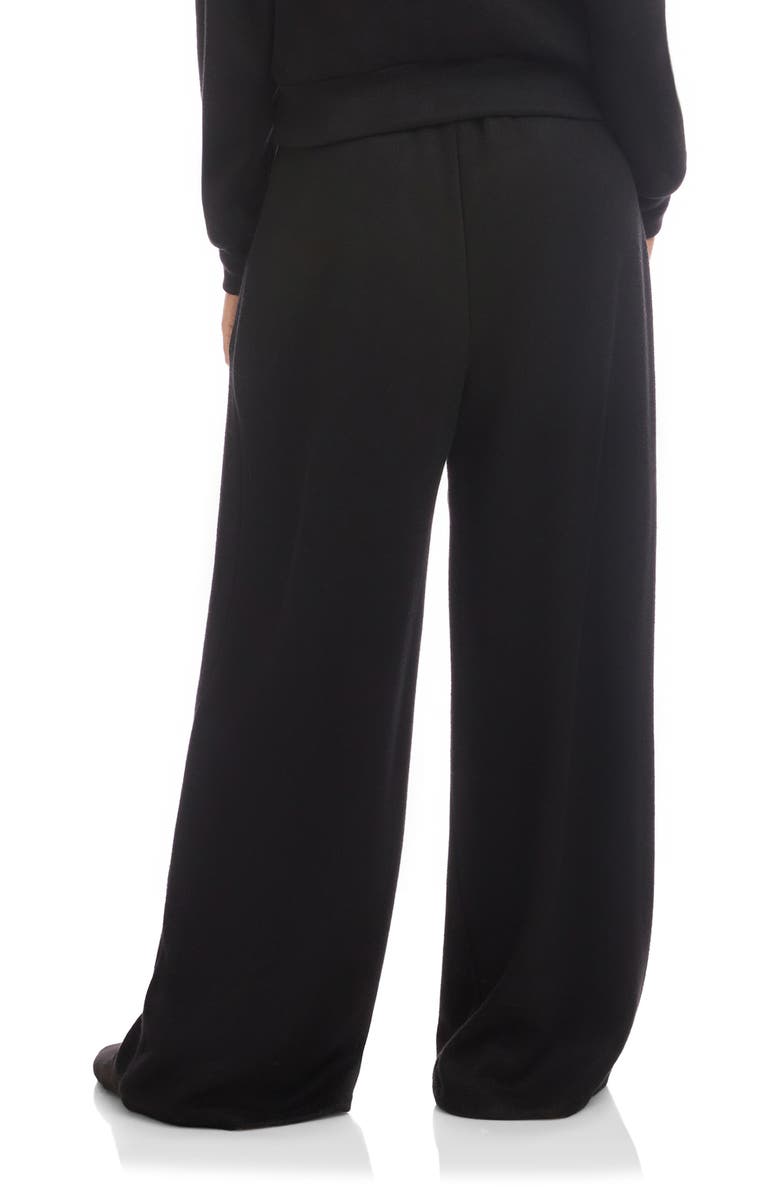 FIFTEEN TWENTY Jenny Pleated Wide Leg Pants, Alternate, color, Black