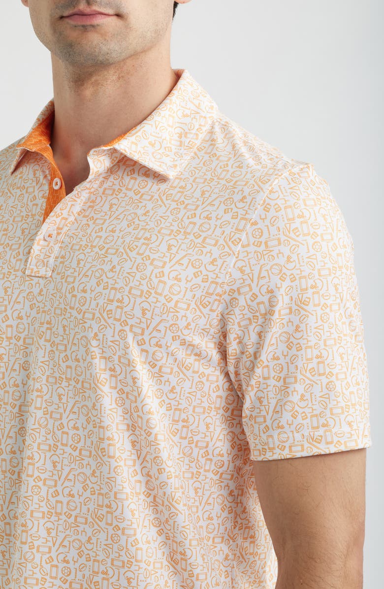 Johnston & Murphy XC+<sup>™</sup> Performance Game Day Polo, Alternate, color, Brt Orange