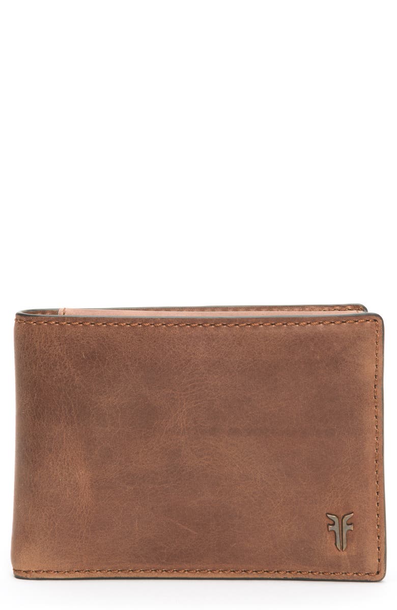Frye Holden Leather Passcase Wallet, Main, color,