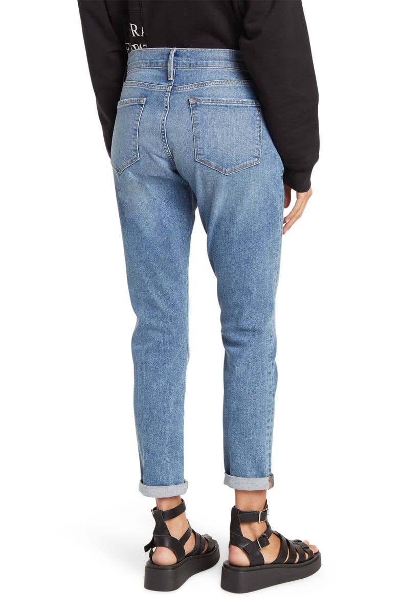 FRAME Le Garcon Cuffed Crop Jeans, Alternate, color,