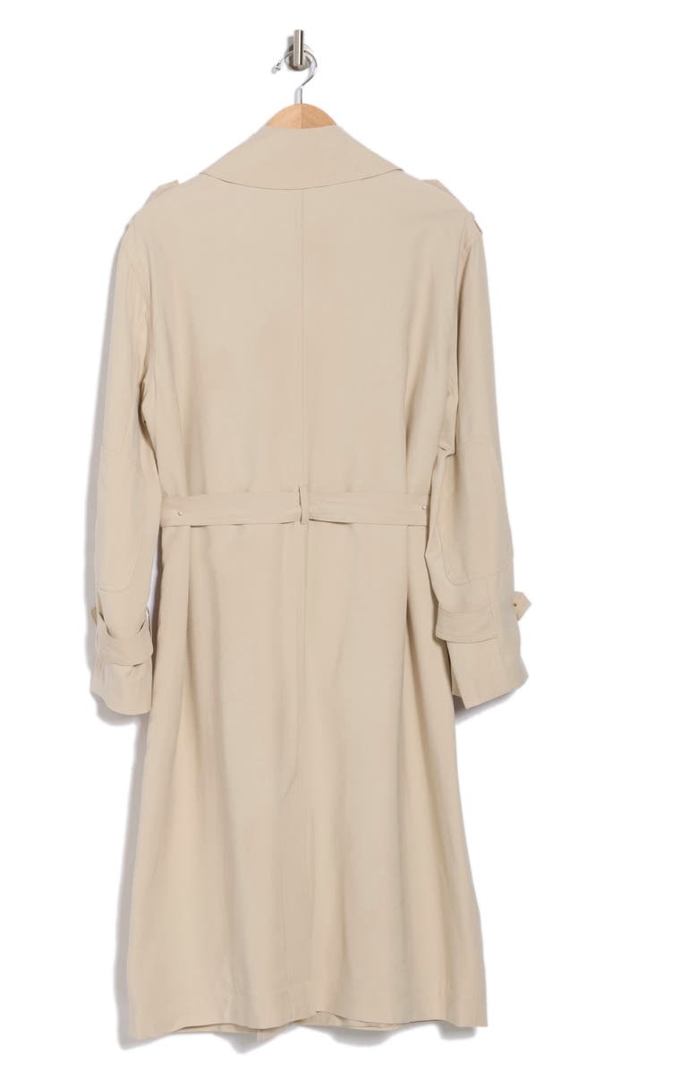 ELIE ELIE TAHARI Double Breasted Trench Coat, Alternate, color, 