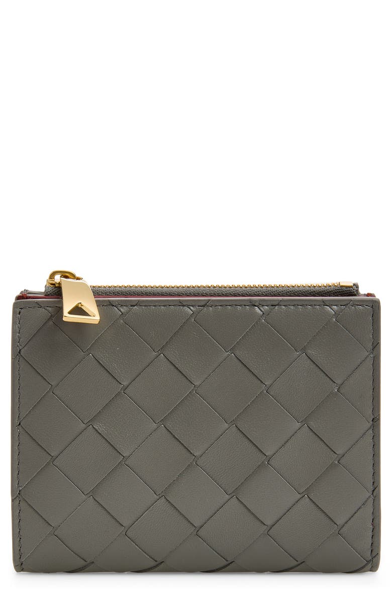 Bottega Veneta Portafoglia Leather Wallet, Main, color, Basalt/ Lava