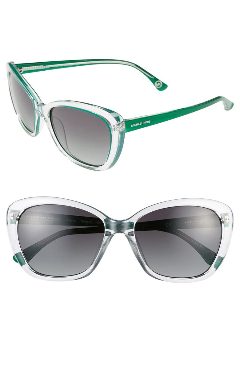 MICHAEL Michael Kors 56mm Retro Cat's Eye Sunglasses, Main, color, 