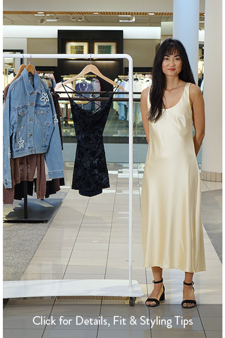 Cowl Neck Velvet Minidress video