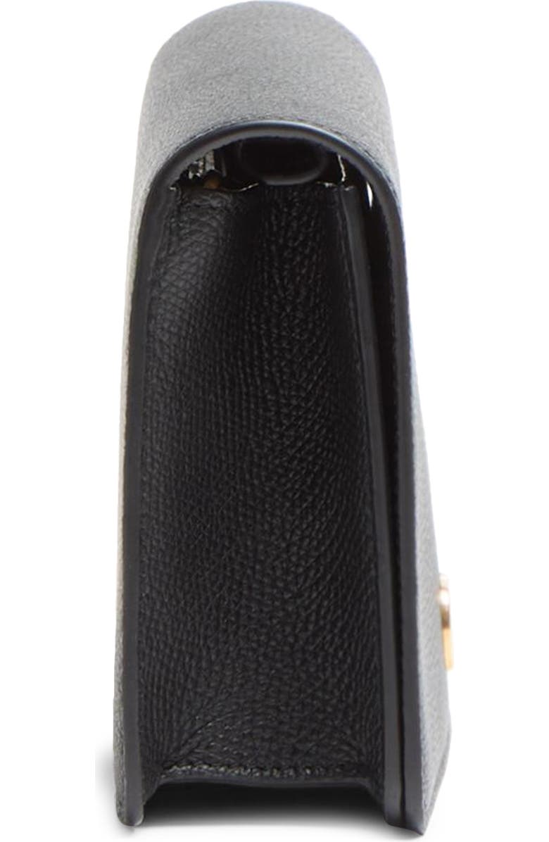 Valentino Garavani Mini VLOGO Leather Shoulder Bag, Alternate, color, Black