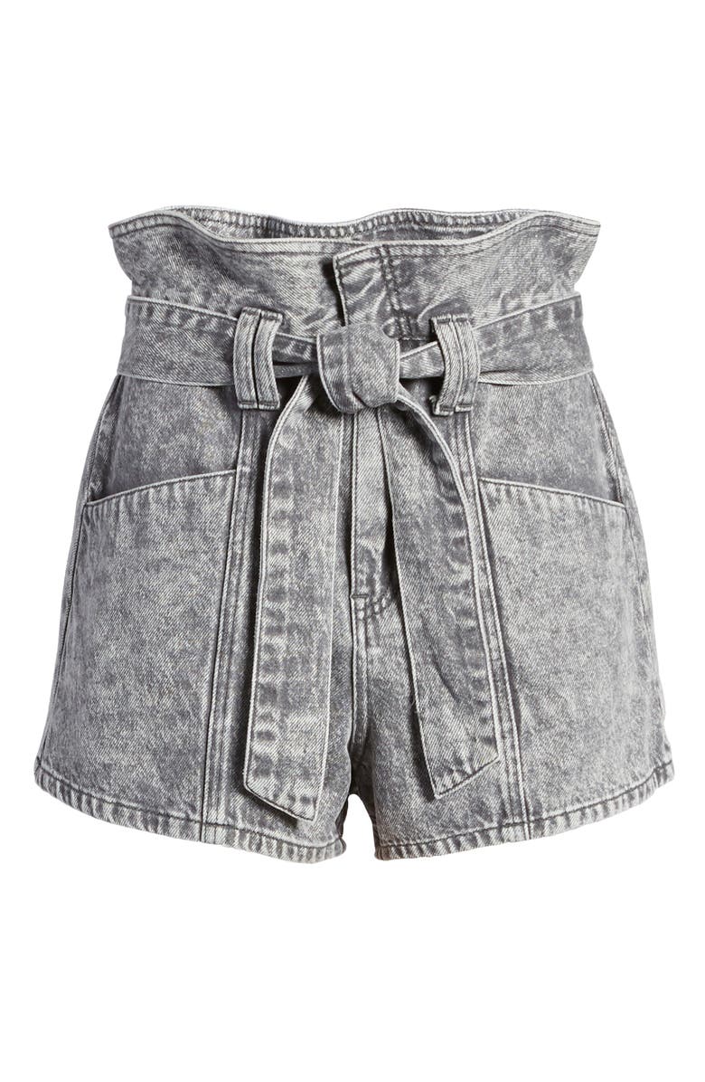 BLANKNYC Paperbag Waist Denim Shorts, Alternate, color, 