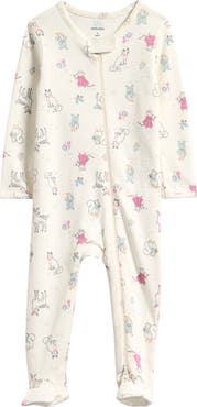 Nordstrom Print Cotton Footie