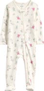 Nordstrom Print Cotton Footie