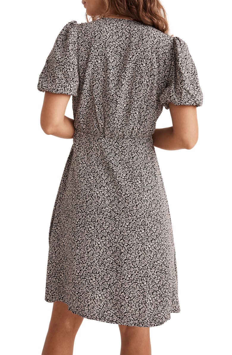 Madewell Tudor Floral Challis Wrap Minidress, Alternate, color,