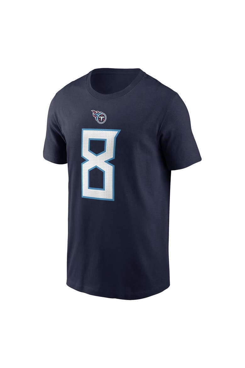 Men's Nike Will Levis Navy Tennessee Titans 2023 NFL Draft Player Name & Number T-Shirt, Alternate, color, Navy