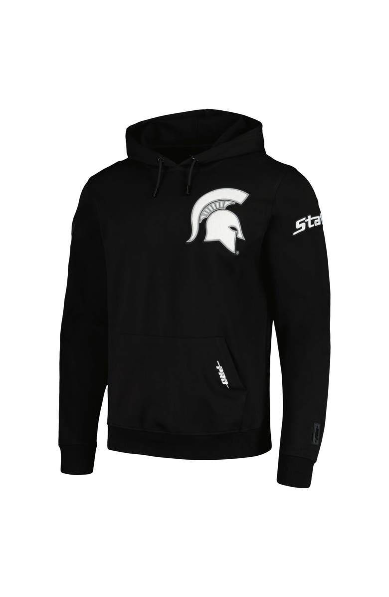 PRO STANDARD Men's Pro Standard Black Michigan State Spartans  Pullover Hoodie, Alternate, color, 