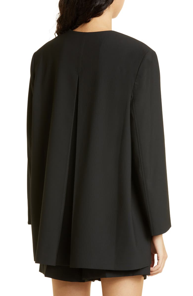 Ganni Oversize Sweetheart Neck Blazer, Alternate, color, 