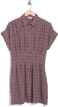 MAX STUDIO Roll Sleeve Shirtdress