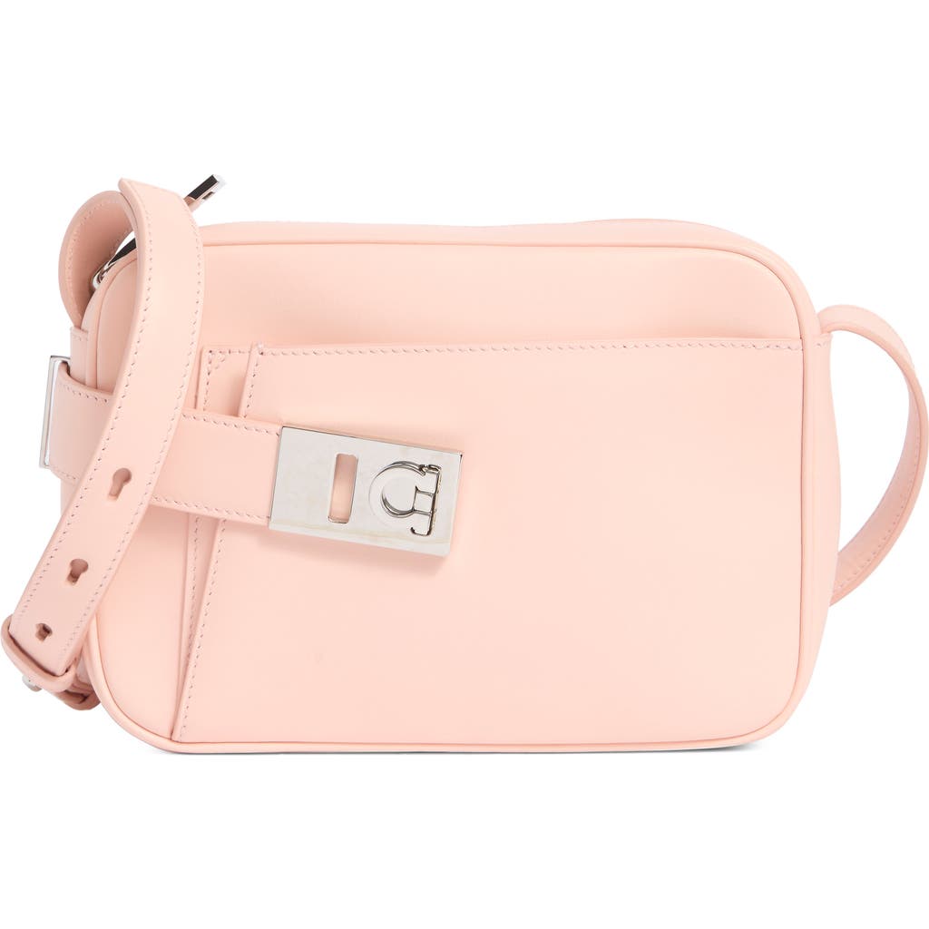 Ferragamo Archive Leather Crossbody Bag In Pink