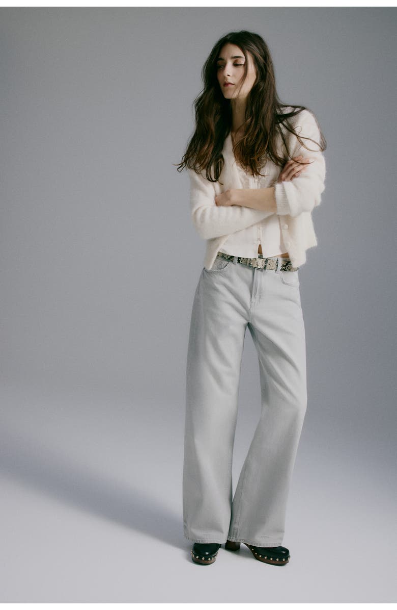 H&M Wide High Jeans, Alternate, color, 