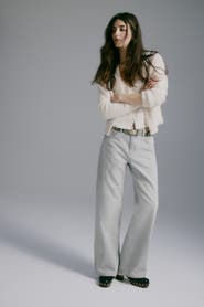 H&M Bleecker high rise wide leg jeans