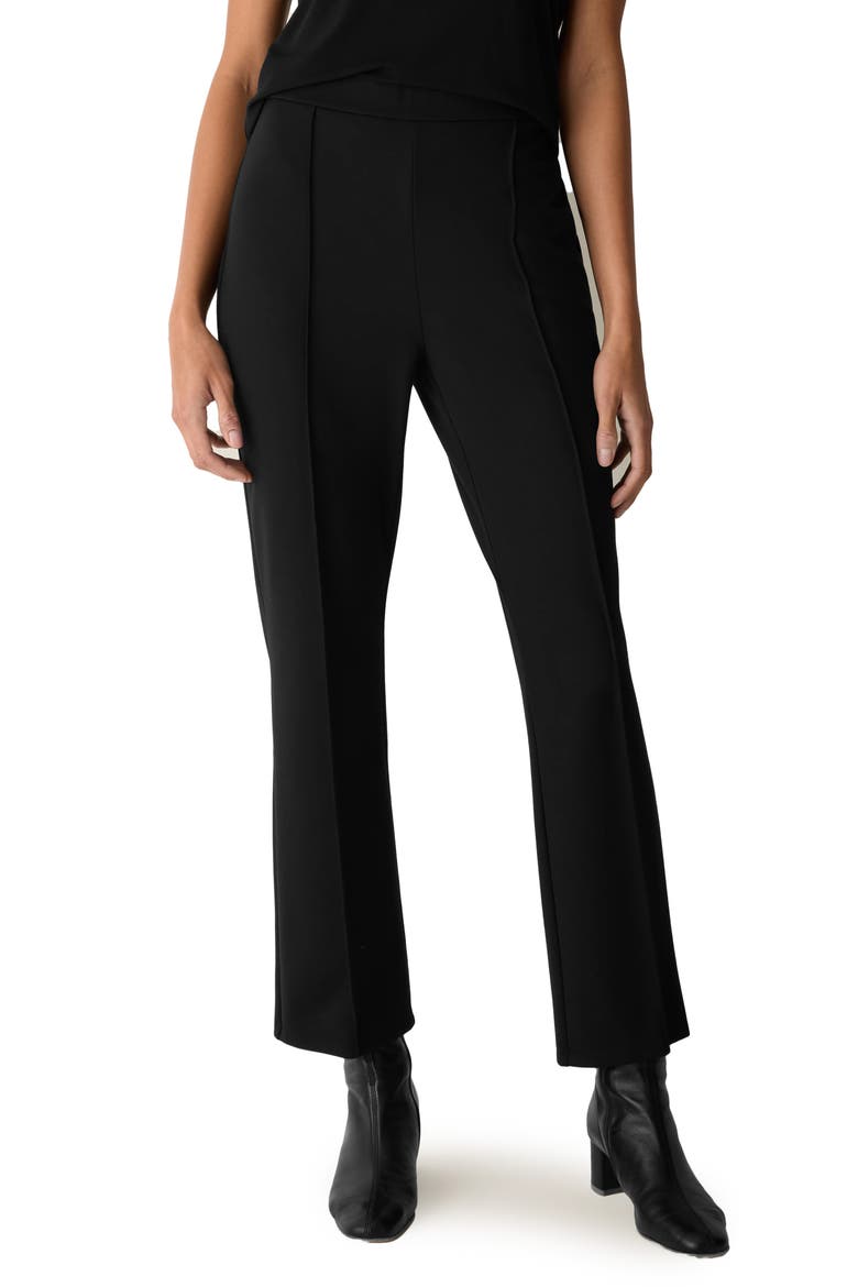 High Waist Ankle Pants, Main, color, BLACK