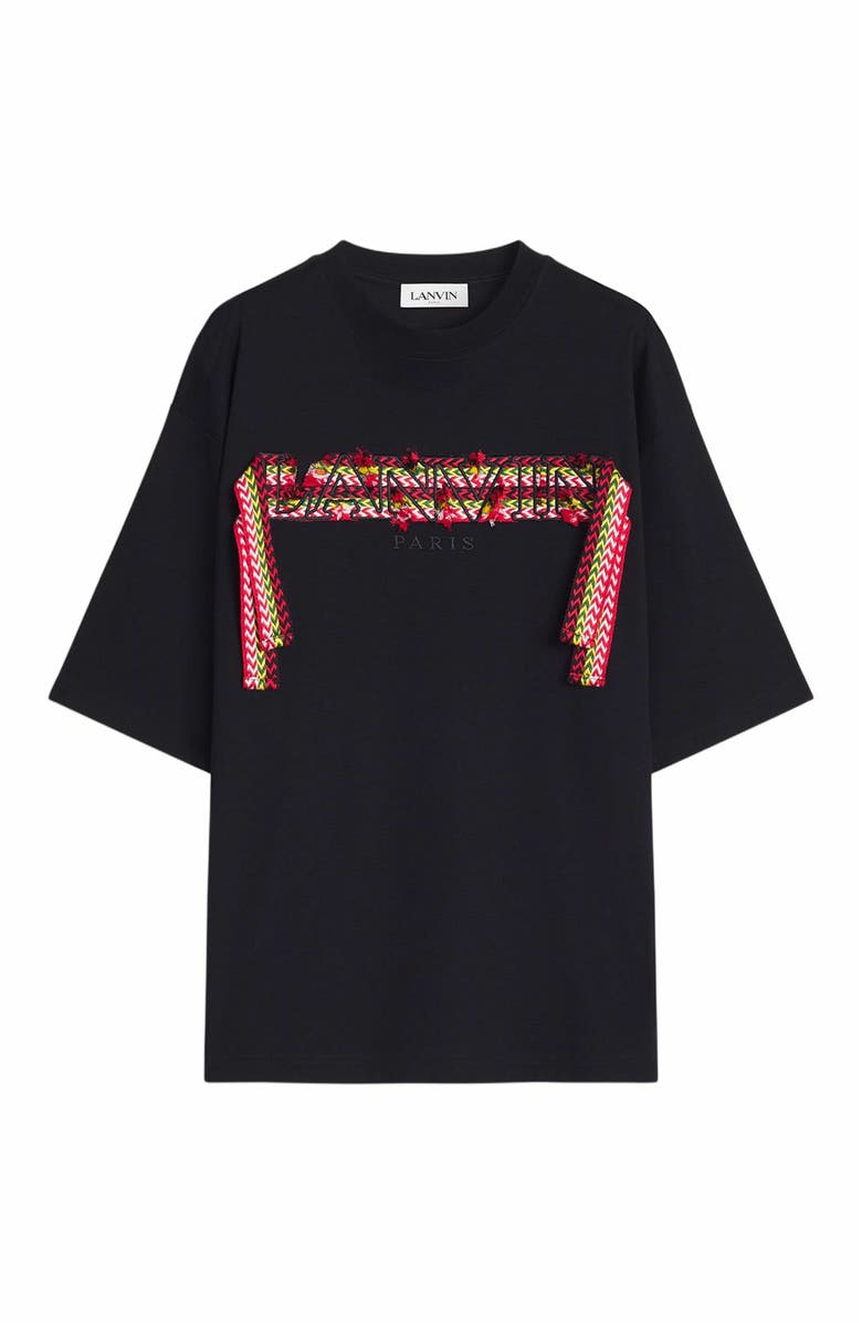 Lanvin Curb Lace Lanvin Oversized T-Shirt, Alternate, color, 