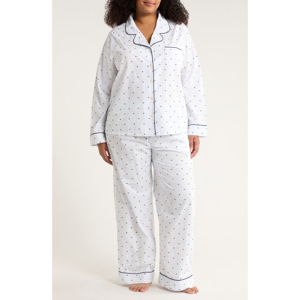 Nordstrom Print Cotton Pajamas In White