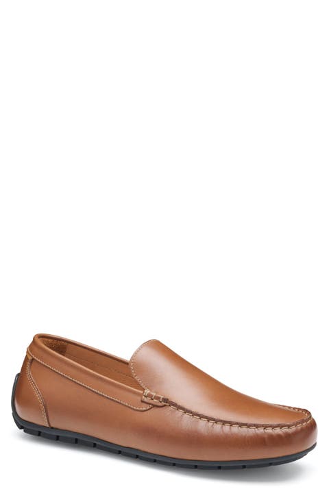 靴 JOHNSTON&MURPHY \"made in italy\" loafer JOHNSTON & MURPHY J & M Brown Leather Casual Bit Loafer Size