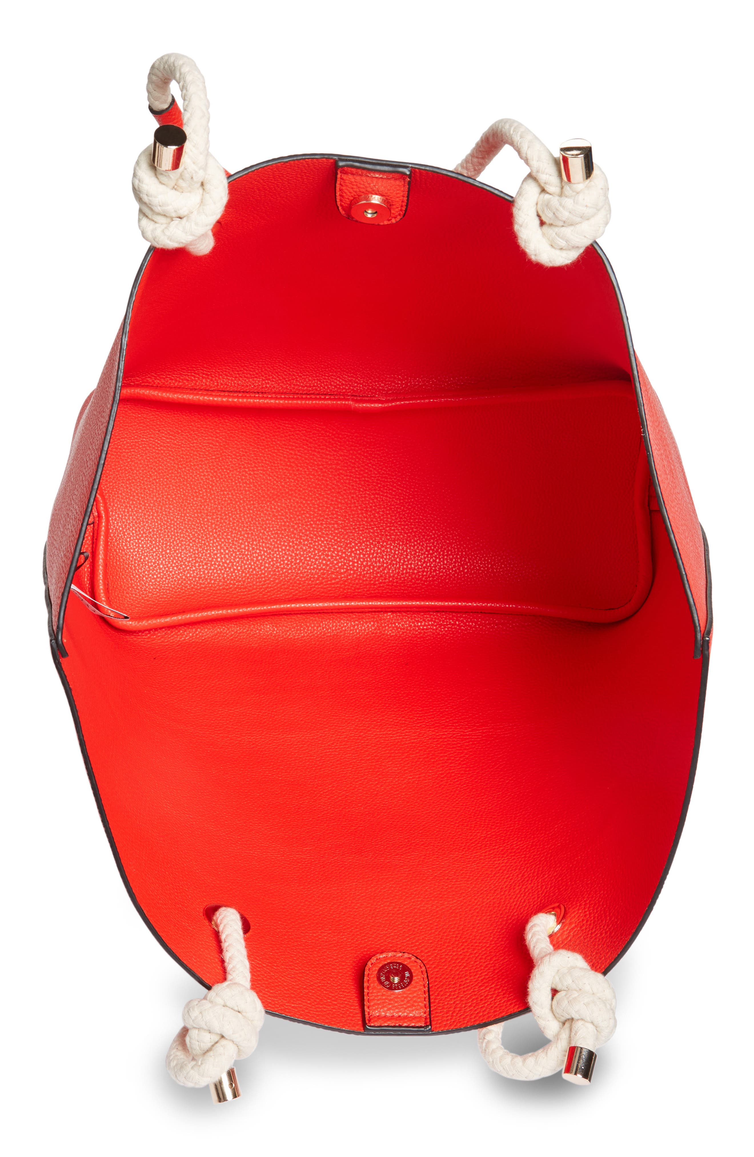 Phase 3 Rope Handle Faux Leather Tote, Alternate, color, 