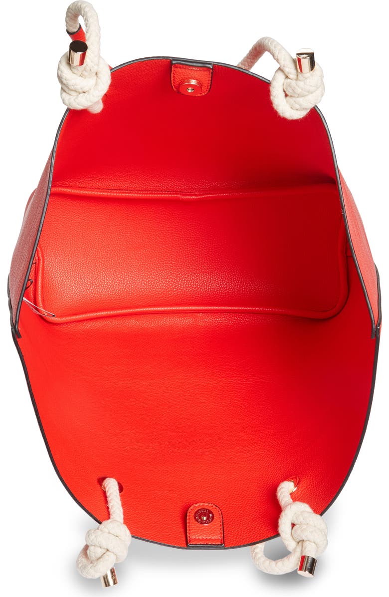 Phase 3 Rope Handle Faux Leather Tote, Alternate, color,