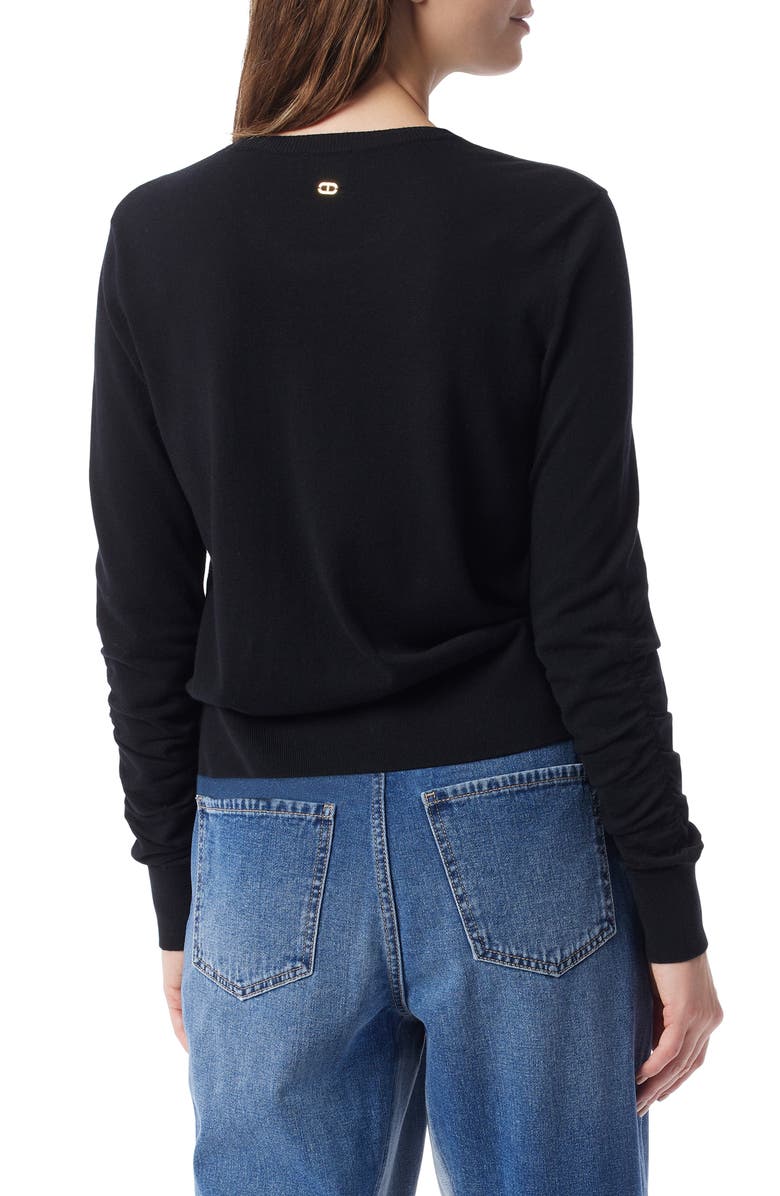 DO by Dee Ocleppo Sally Crewneck Sweater, Alternate, color, Black