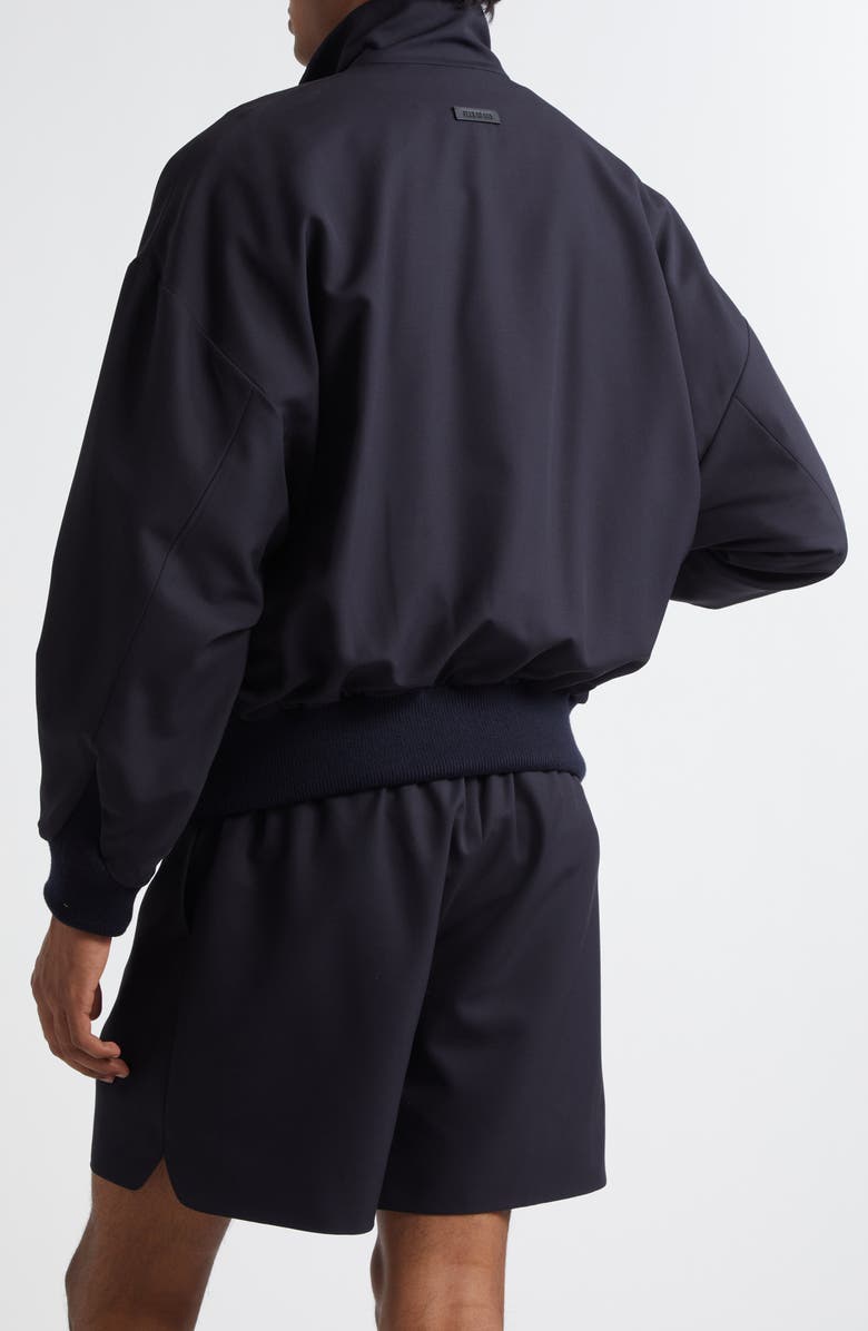 Fear of God High Neck Track Jacket, Alternate, color, Navy