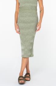 Roxy Gemma Midi Pencil Sweater Skirt