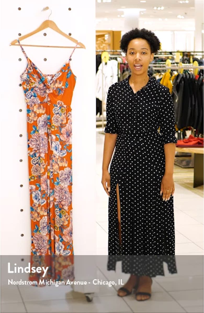 Dahlia Print Jumpsuit, sales video thumbnail