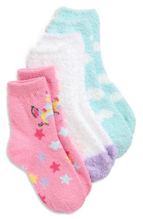 Kids' Assorted 3-Pack Chenille Crew Socks (Big Kid)