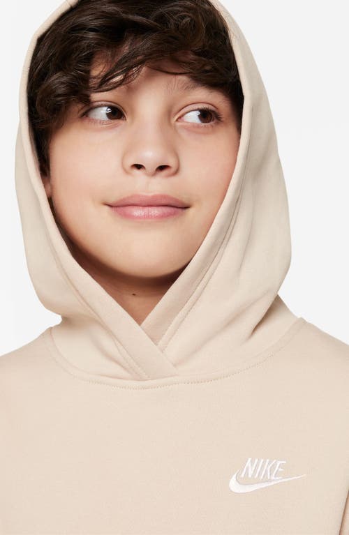 Nike Kids' Club Fleece Hoodie In Neutral