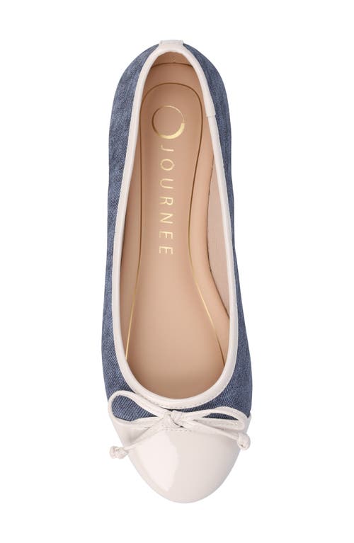 Journee Collection Kaiah Ballet Flat In Blue