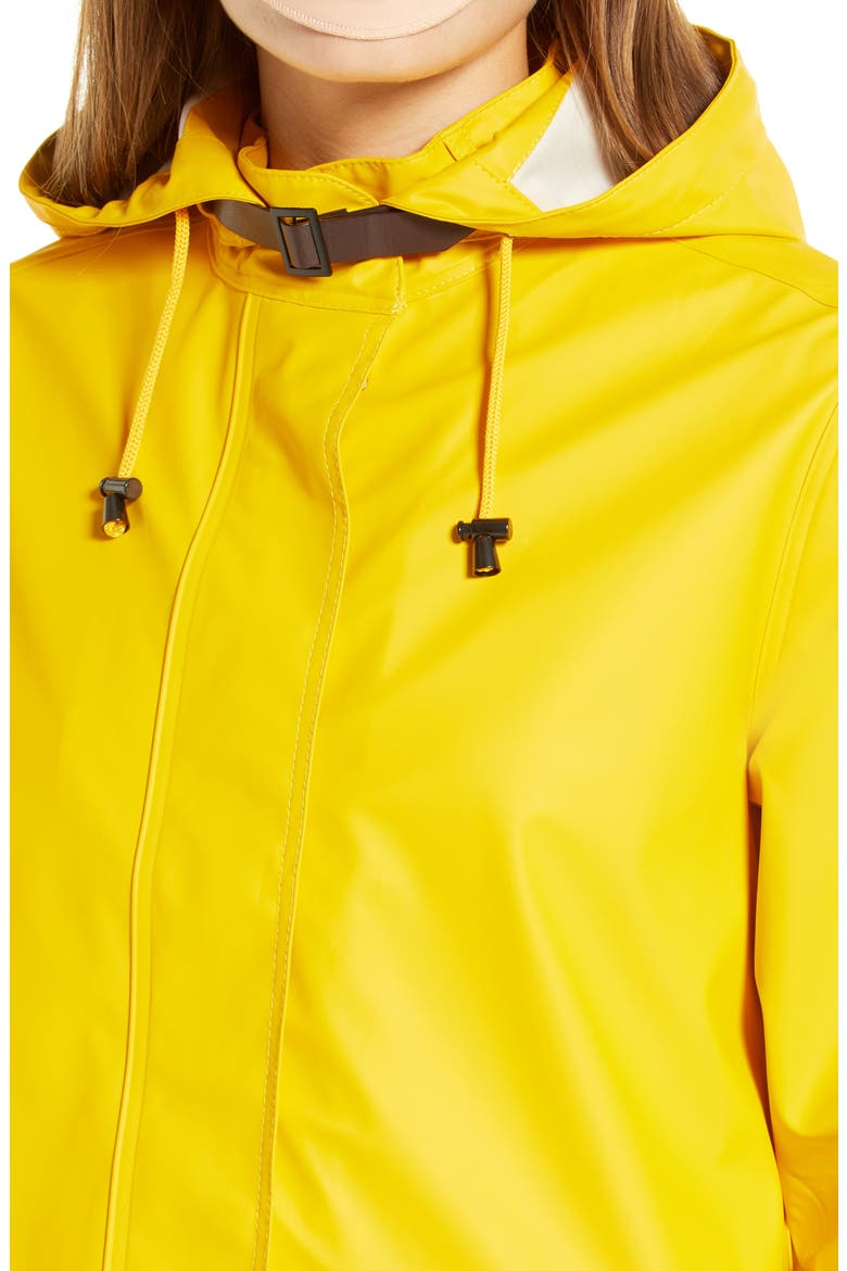 Hooded Raincoat, Alternate, color, CYBER YELLOW