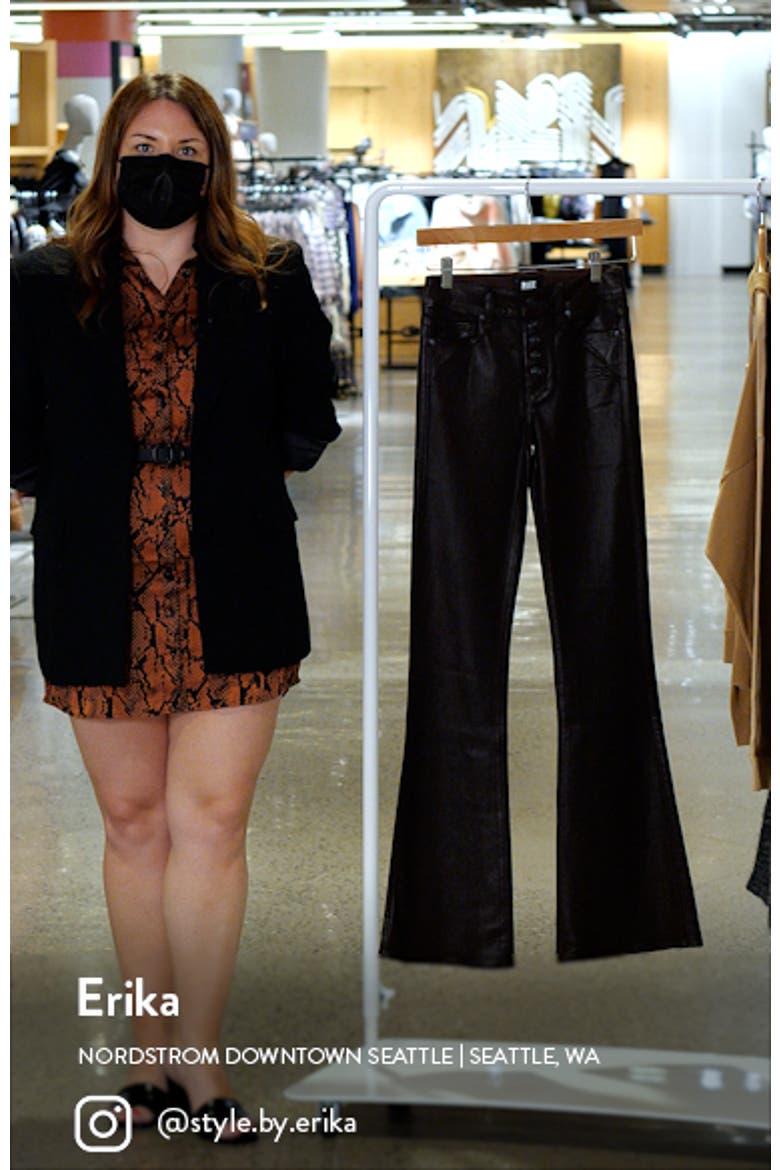 Lou Lou Exposed Button High Waist Flare Jeans video