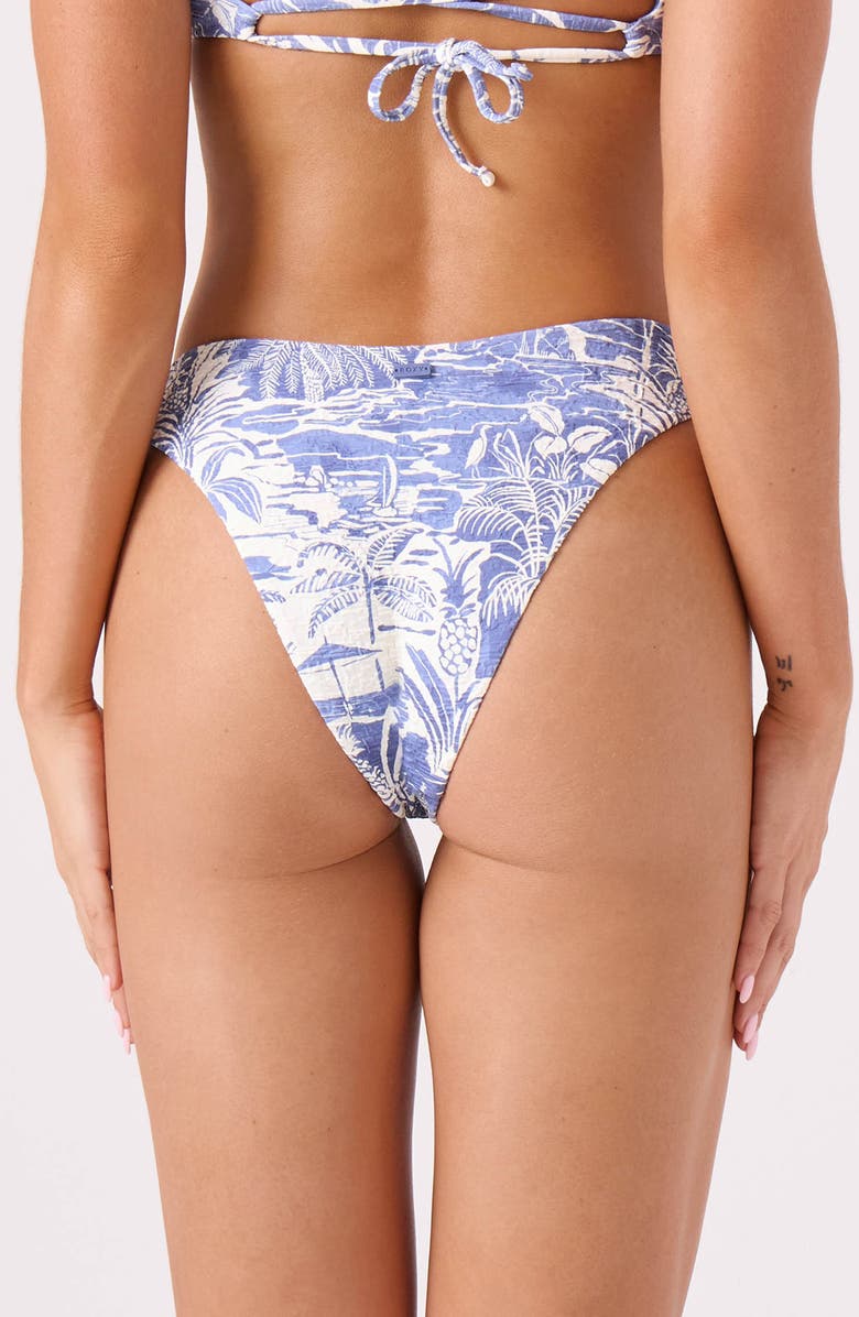Roxy Mana Scoop Cheeky Bikini Bottoms, Alternate, color, Bijou Blue