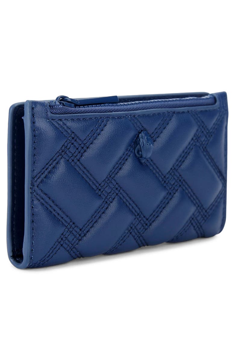 Kurt Geiger London Kensington Quilted Leather Bifold Wallet, Alternate, color, Dark Blue