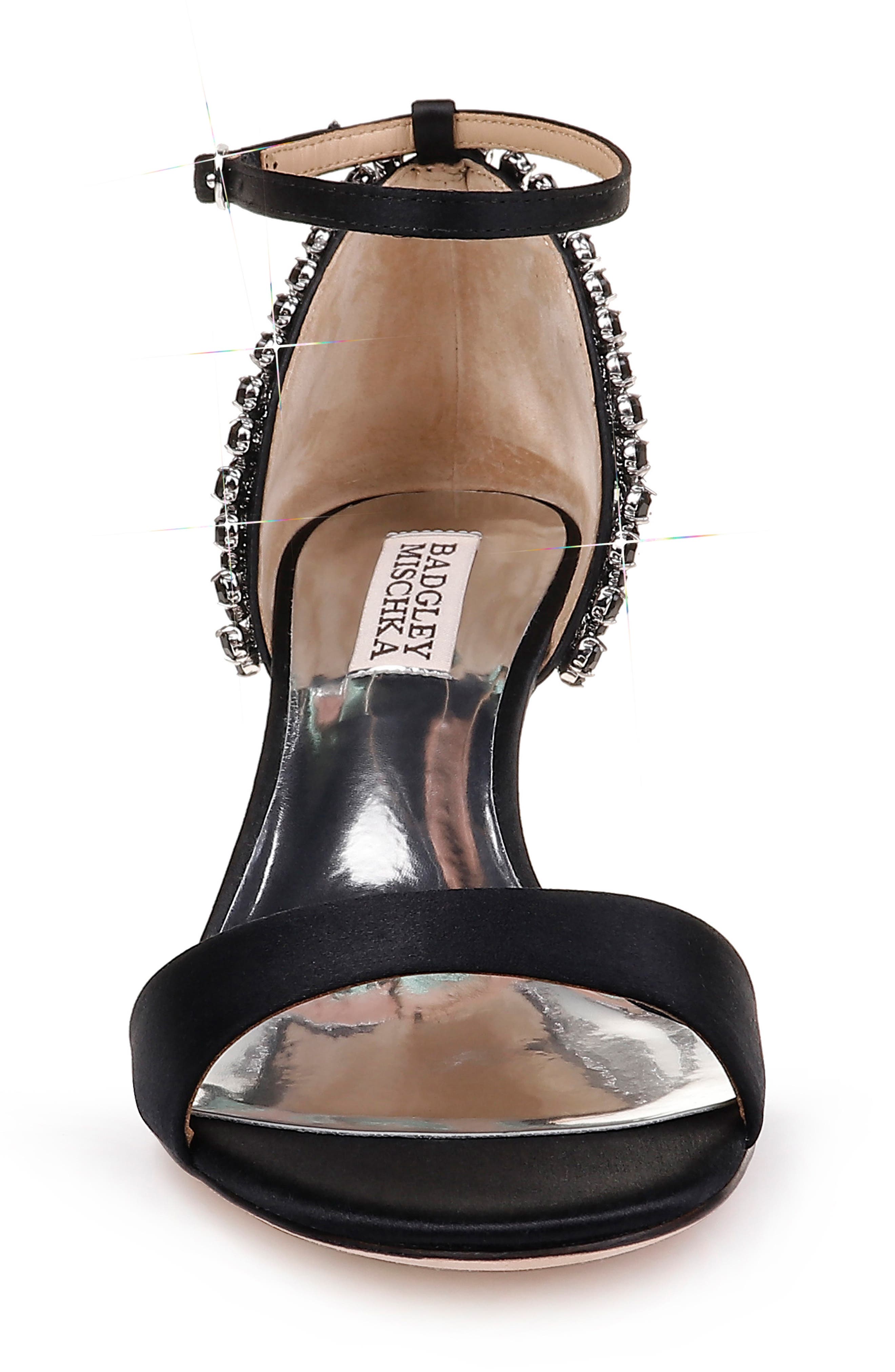Badgley Mischka Collection Badgley Mischka Adora Embellished Kitten Heel Sandal, Alternate, color, 