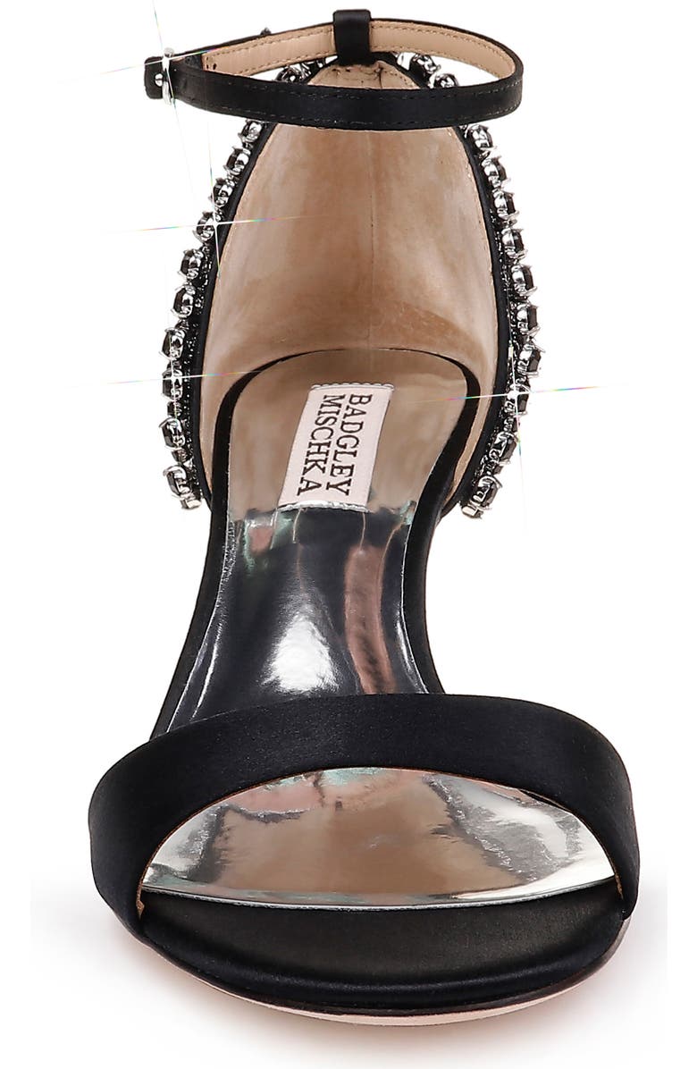 Badgley Mischka Collection Badgley Mischka Adora Embellished Kitten Heel Sandal, Alternate, color,