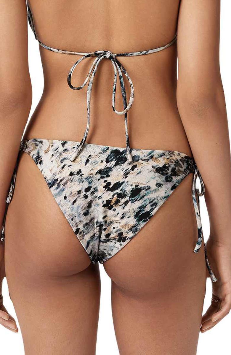 AllSaints Saph Side Tie Bikini Bottoms, Alternate, color, Canter Fawn Brown
