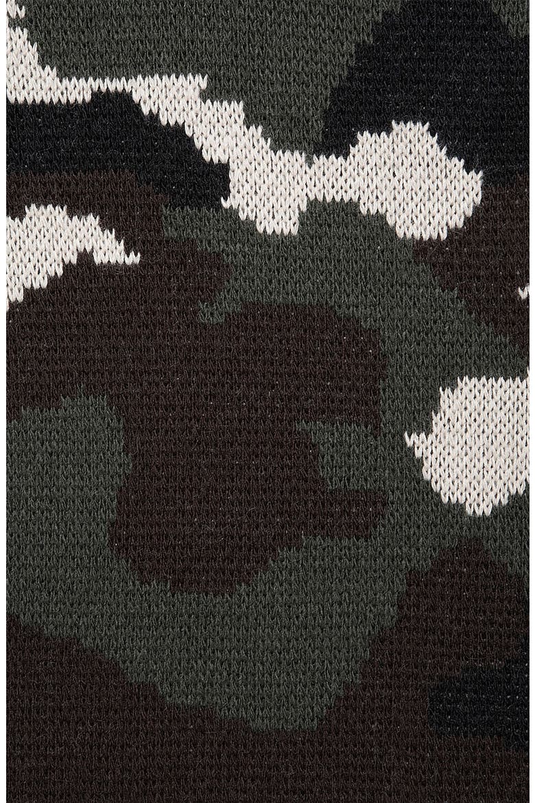 Camouflage Sweater, Alternate, color, KHAKI